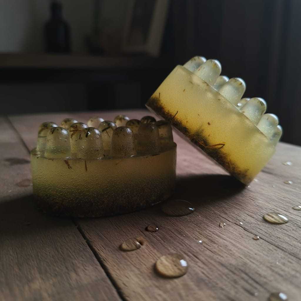 SABONETE TERAPÊUTICO MASSAGEADOR – ALECRIM & CAMOMILA - Imagem 3