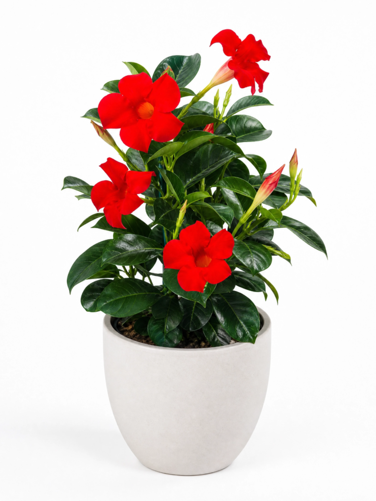 Muda de Dipladenia - A Trepadeira dos Sonhos - Flores VeErmelha