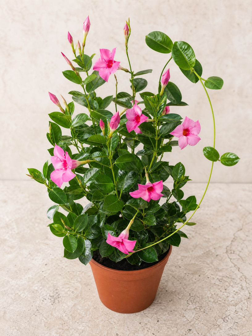 Muda de Dipladenia Rose Queen – Elegância e Flores o Ano Todo - Imagem 7