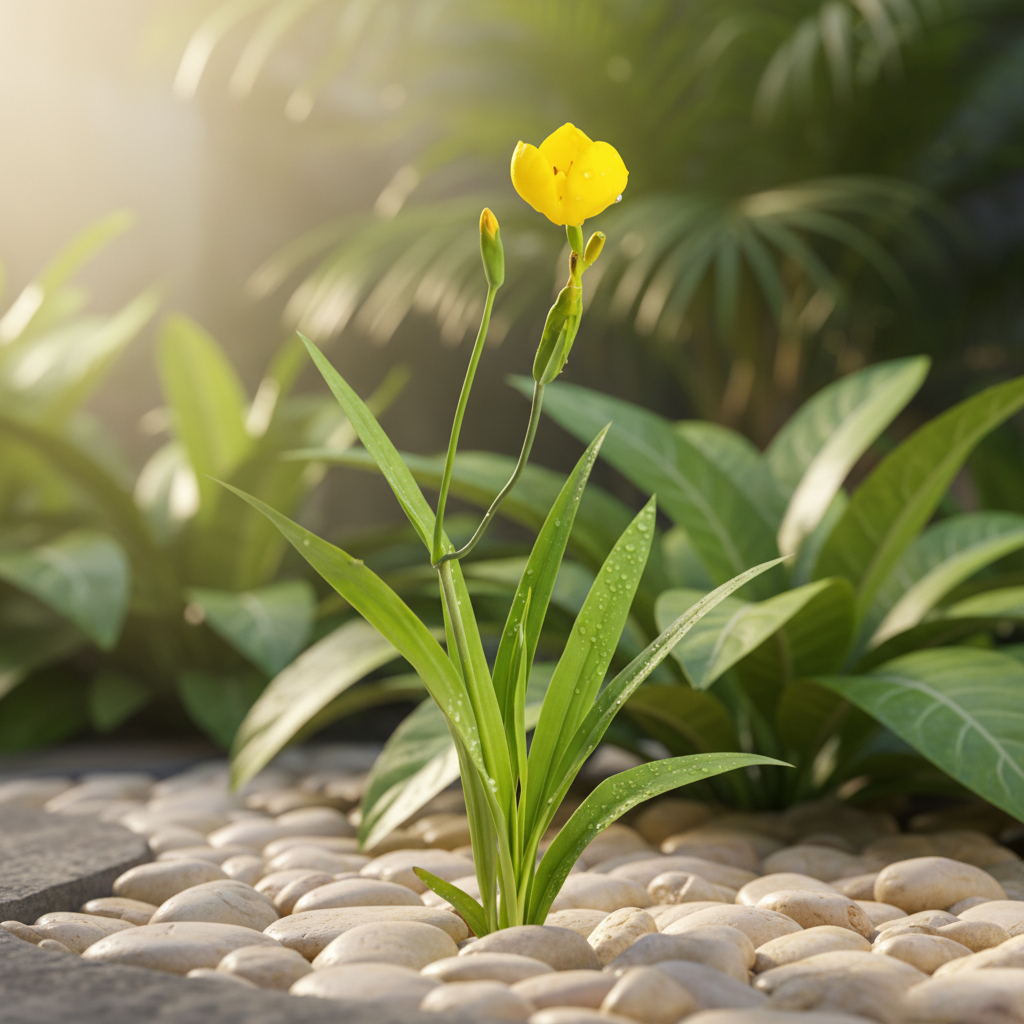 Muda De Trimezia Caulosa A Íris Rara Que Encanta Coleciona Amarelo - Imagem 6