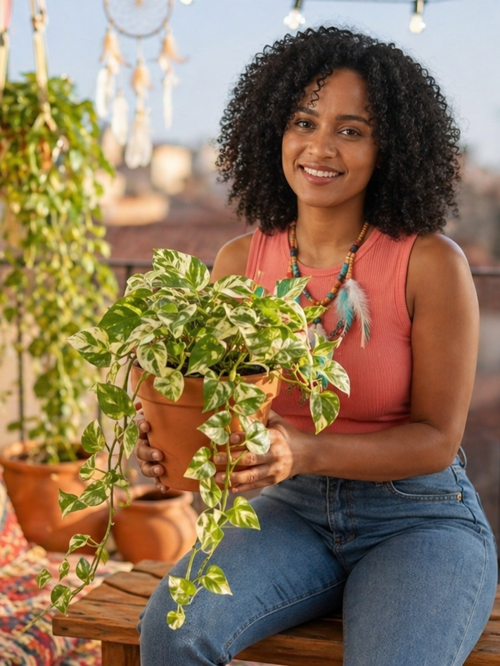 Jiboia N'Joy (Epipremnum aureum) - Raridade e Delicadeza para sua Coleção