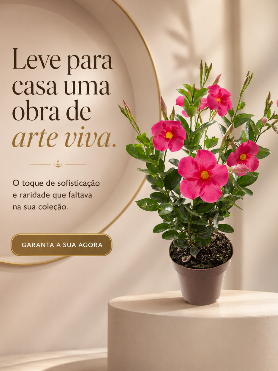 Muda de Dipladenia Rose Queen – Elegância e Flores o Ano Todo - Imagem 2